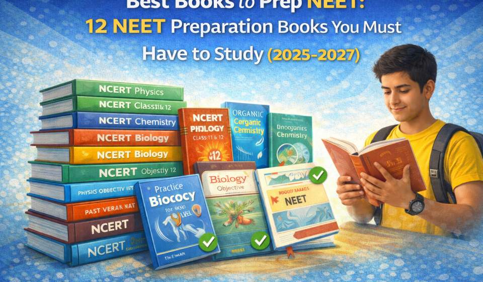 Best Books to Prep NEET: 12 NEET Preparation Books You Must Have to Study (2025–2027)