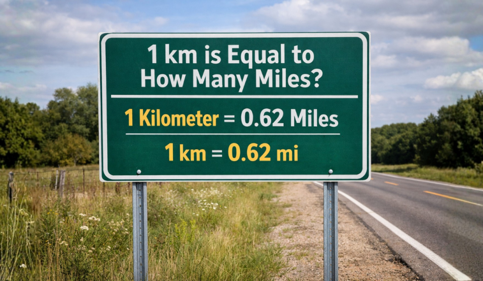 1 km is Equal to How Many Miles