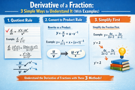 Derivative of a Fraction 3 Simple Ways to Understand It (With Examples)