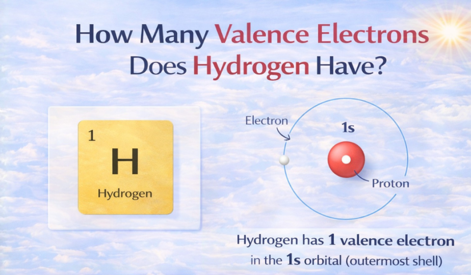 How Many Valence Electrons Does Hydrogen Have