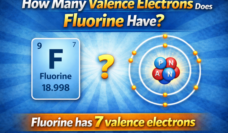 How many valence electrons does Fluorine have