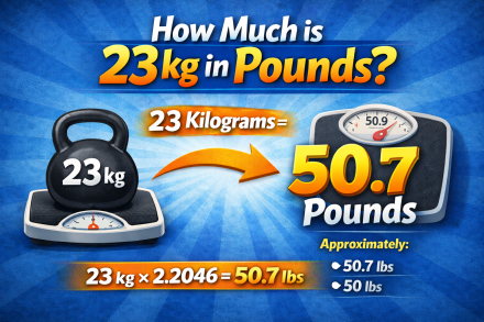 How much is 23- kg in pounds