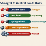 NCERT Book for Class 12 Physics Part 1 – (Chapter 4 – Moving Charges and Magnetism) Strongest to Weakest Bonds Order