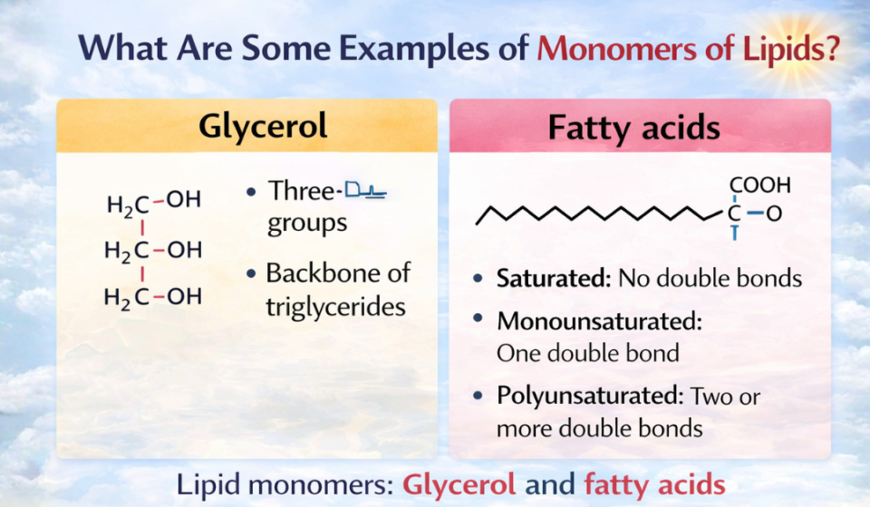 What Are Some Examples of Monomers of Lipids