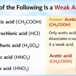 Which of the Following Is a Weak Acid