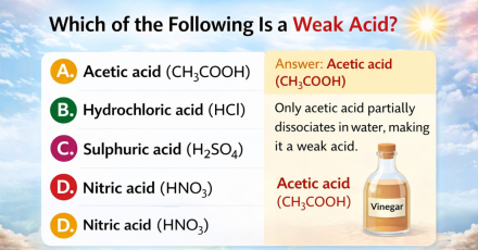 Which of the Following Is a Weak Acid