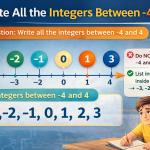 Write All the Integers Between -4 and 4